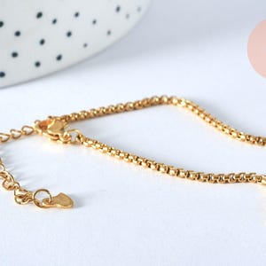 Adjustable Venetian mesh bracelet base, 304 stainless steel, 14k gold plated, 16cm, x1 G5991