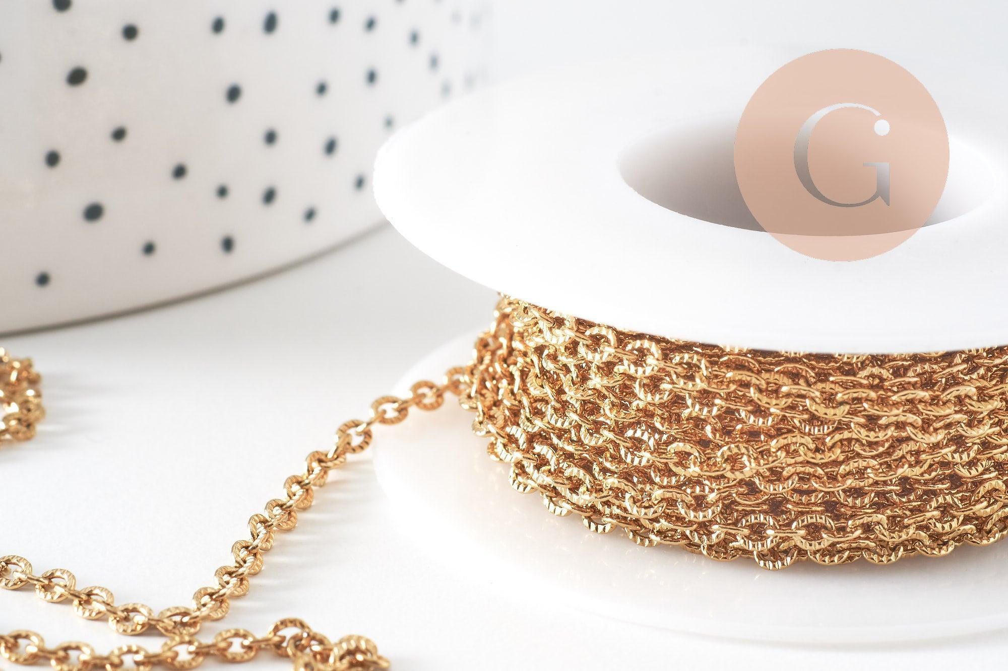 Bijou Chaine Maille ForÃ§at DiamantÃ©e Collier Chaine Or Maille