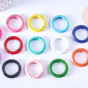 XXL ronde gekleurde zamac karabijnhaak, 25mm, x1 (G6654)