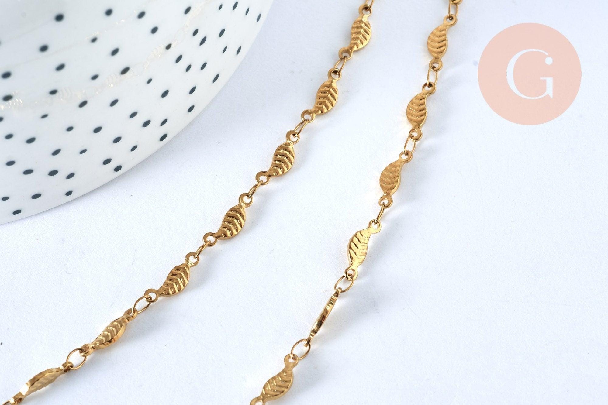 Chaîne De Store Plaqué Nickel 4.5mm - Longueur 3m Avec 20 Connecteurs - Pour Stores Et Lampes