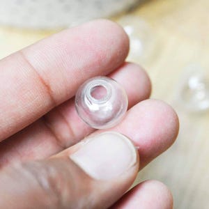 Bulle verre pour créations pendentif 14mm, x2 (G5369)