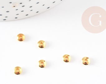 Gold-plated brass spacer washers 5mm, x20 x50 x100 (G0044)