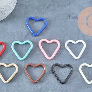 Gekleurde aluminium hartvormige karabijnsluiting, 43 mm, x1 (G8144)