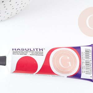 Colle pour bijoux transparente 30ml Hasulith, x1 tube G8131