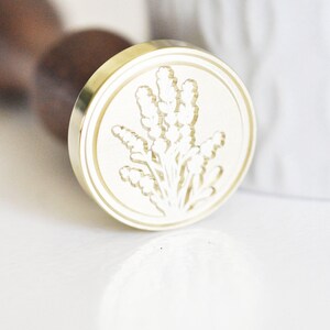 Sceau metal Fleurs cire à cacheter,une fourniture pour création de sceaux personnalisés pour invitation de mariage DIY,25mm x1 G4425