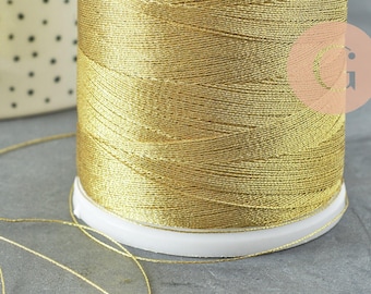 Metallic gold wire 0.4mm, x 5 meters (G0022)