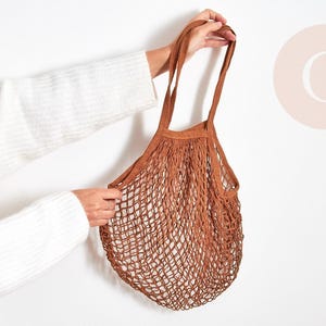 Sac en crochet filet à provision 58cm, sac de plage léger x1 G9383
