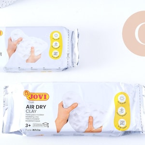 Pâte à modeler Argile autodurcissante Blanc 250-500g, x1 (G10636)