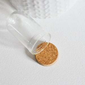 Mini cloche en verre et support en liège 44.5mm, x1 (G1687)