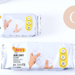 Self-hardening clay modeling clay, white, 250-500g, x1 (G10636)