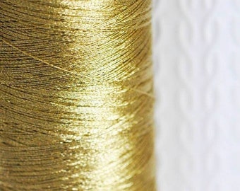 Metallic gold thread, original thread, embroidery sewing thread, gold thread, scrapbooking, diameter 0.4mm, X 5 meters G0022