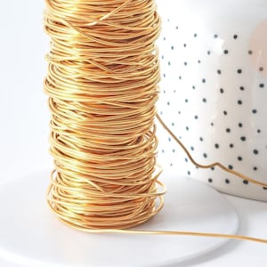 Alambre de acero inoxidable 304 IP dorado de 1 mm, x 1 metro (G7701)