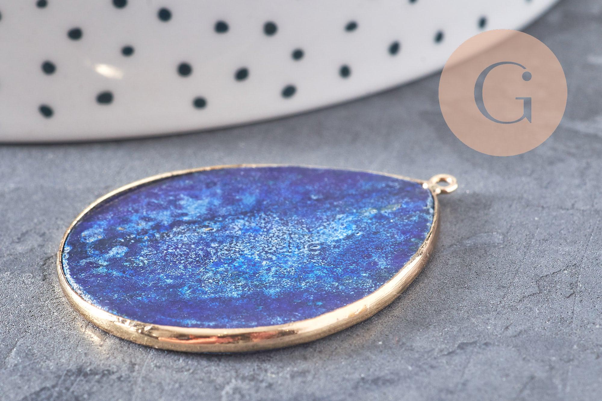 Pendentif en Pierre Brute Polie - Lapis Lazuli - O'Karma