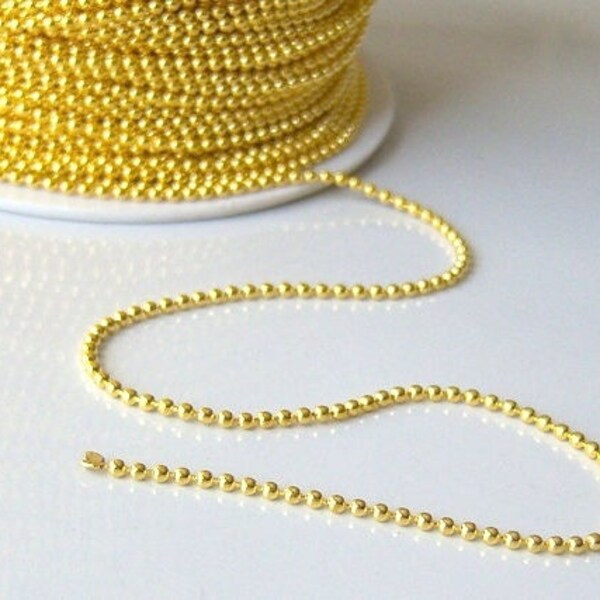 Brass Ball Chain Etsy