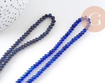 20 Perles En Pierre De Jade - Boules 6mm, Bleu Clair Et Rose Pastel - Pour Bijoux - Neuf