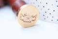Metal seal winged envelope sealing wax, supply for creating personalized seals, DIY wedding invitation, 25mm per unit G4725 product logo