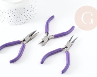 Jewelry making pliers x3 (G0381)