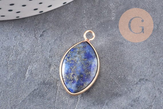 Pendentif En Lapis Lazuli Naturel Forme Goutte D'eau - Lithothérapie, Livraison Immédiate