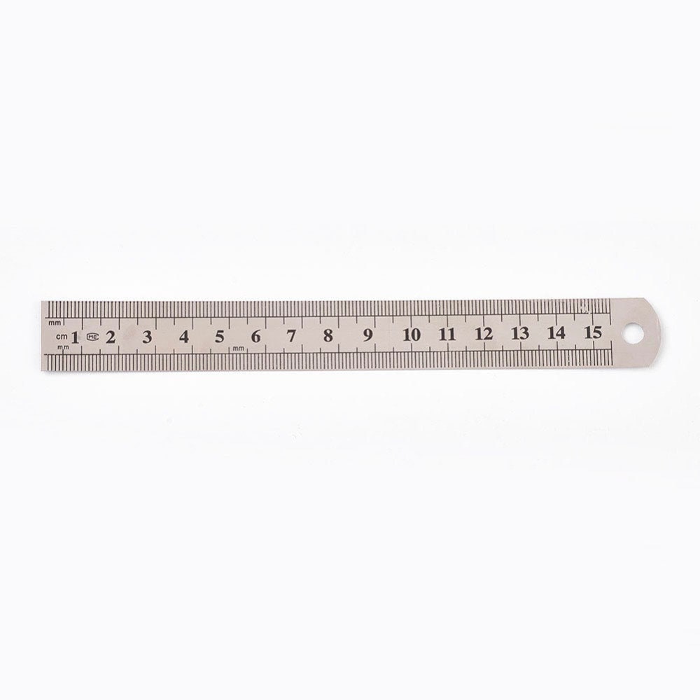 12 Inch Stainless Steel Metal Ruler - The Compleat Sculptor