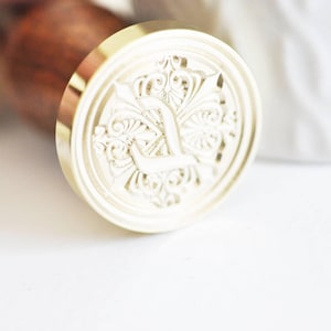 Sceau en metal lettre L cire à cacheter,une fourniture pour création sceaux personnalisés pour invitations de mariage DIY,25m x1 G6228