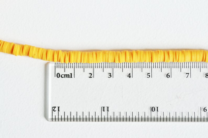heishi pearl,disc pearl jewelry making plastic beads Orange polymer beads creative supply,6mm,the yarn of 320 beads-G712