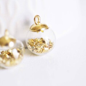 Bulle verre pour créations pendentif 14mm, x2 (G5369)