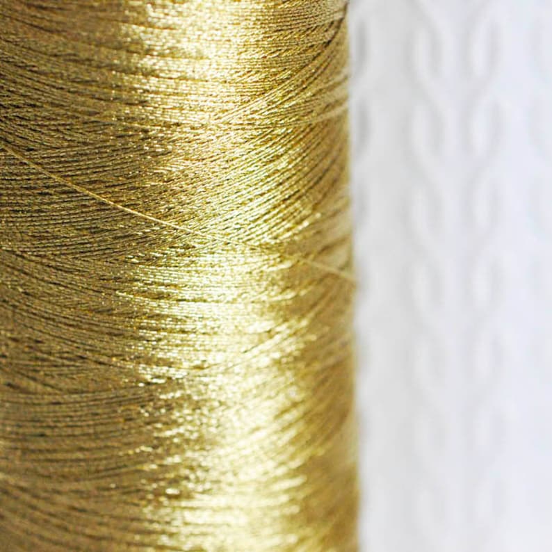 Metallic gold yarn creative supplies original yarn jewelry Etsy