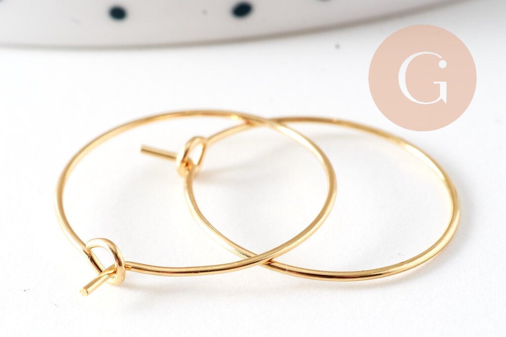 Creole Oro Donne GOOD.designs, Acciaio Inossidabile Placcato 18K, Impermeabili, Ipoallergeniche, 20 O 28 Mm