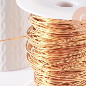 Gold-plated 304 stainless steel wire, IP stainless, 1.2mm, x1 meter (G9842)