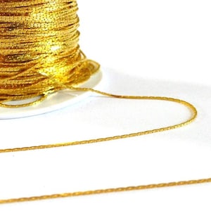 Fine golden snake chain, jewelry chain, jewelry creation, golden chain, nickel-free, chain wholesaler, 0.9 mm, X 5 meters G0733