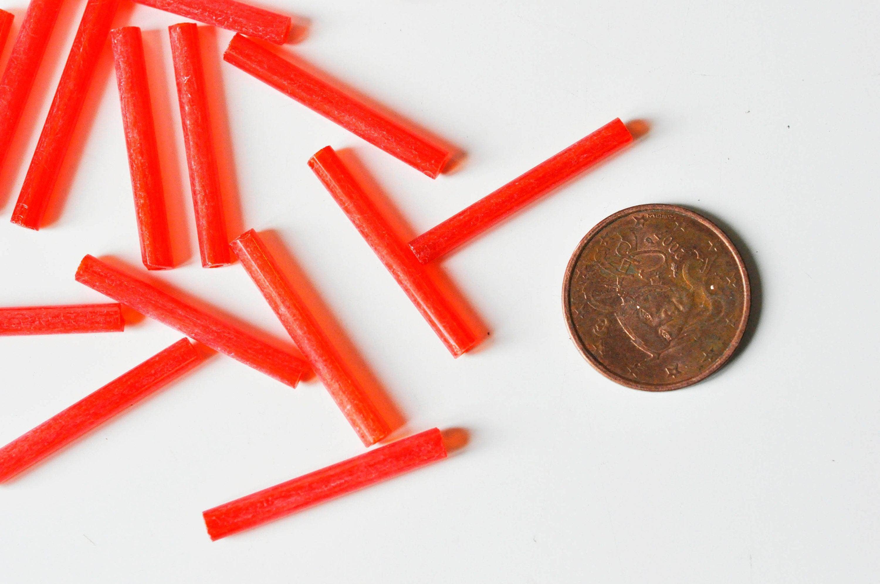Perles De Rocaille Miroir Rouge Vif En Tube - Loisir Créatif Neuf