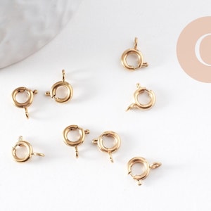 Marine-grade 304 stainless steel clasps, gold-plated, IP 9mm, x10 (G0803)