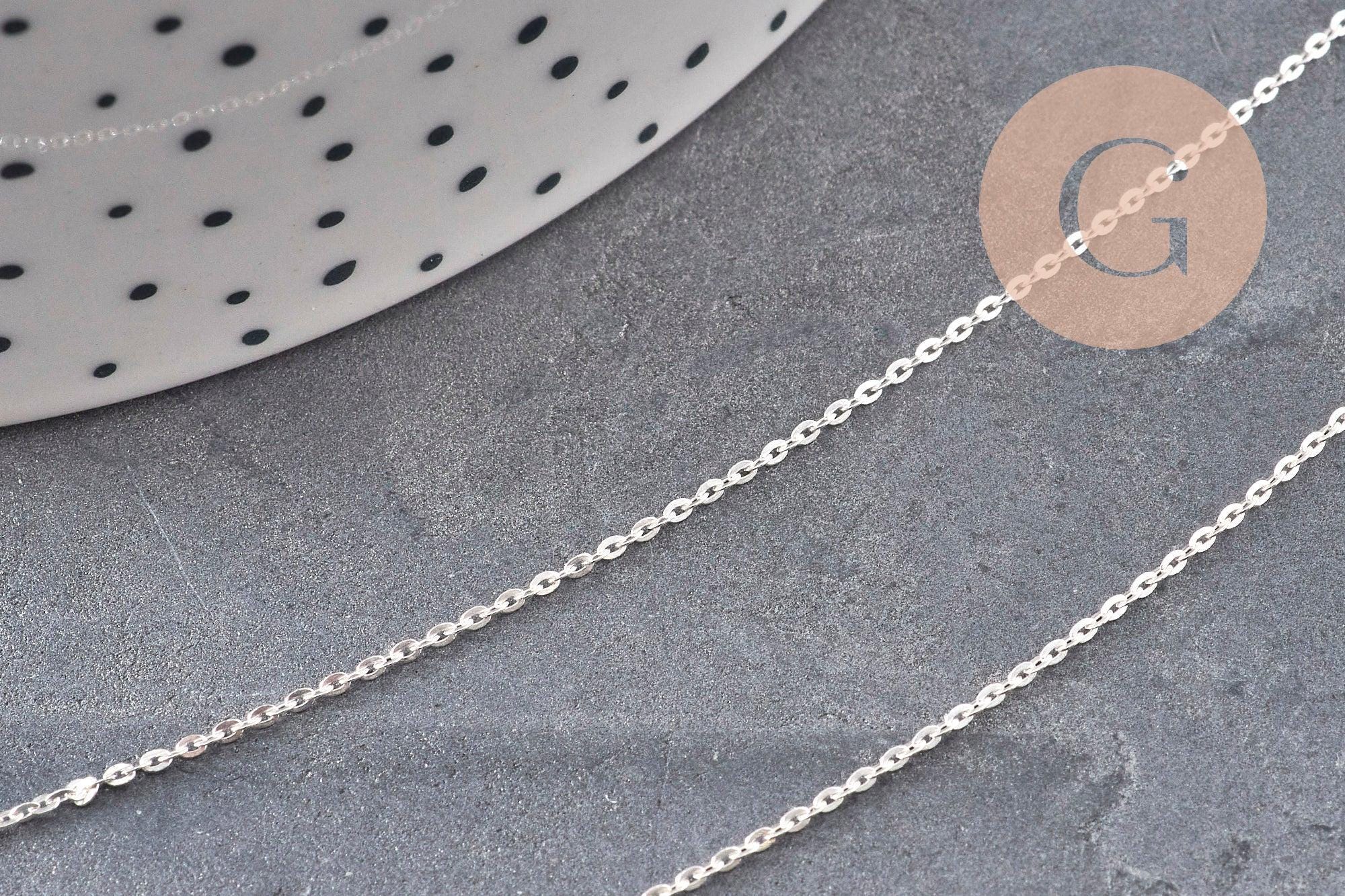 Chaîne En Argent Massif Patinée Toulhoat 45 Cm Taille 1 - Neuf Avec étiquettes