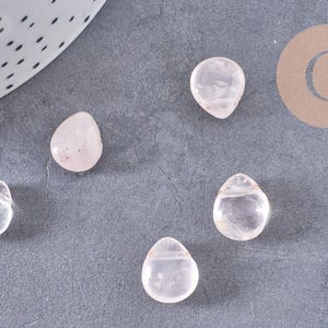 Koralik z kwarcu różowego 12mm, naturalny kwarc różowy, koralik kwarcowy, 12mm, x5 (G3032)