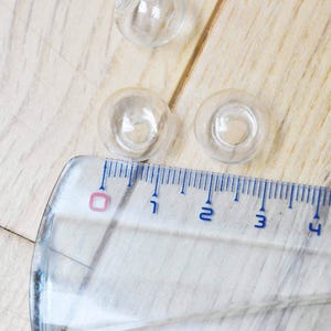 Bulle verre pour créations pendentif 14mm, x2 (G5369)