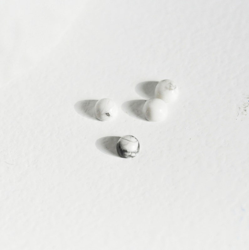 Cabochon round white howlite natural stone cabochon howlite,cabochon round unit,G2968 howlite Naturelle,4mm cabochon stone