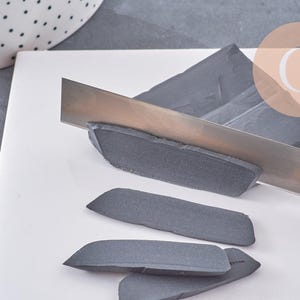 Cuchillas de corte para arcilla polimérica, acero inoxidable, 20 cm, 1 unidad (G10680)