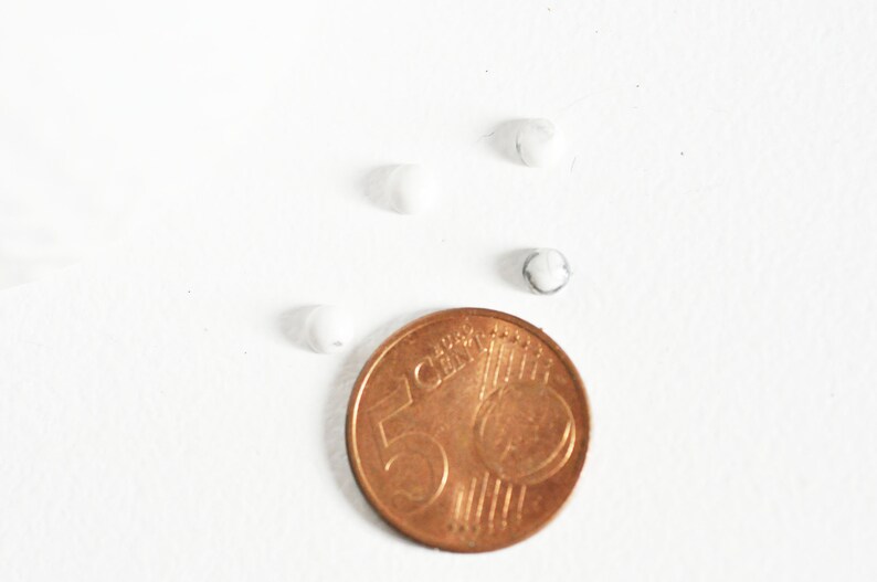 Cabochon round white howlite natural stone cabochon howlite,cabochon round unit,G2968 howlite Naturelle,4mm cabochon stone