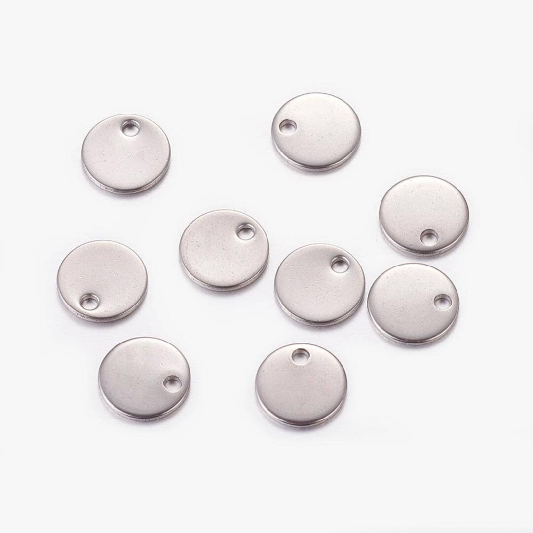 Buy Silver Steel Medallion Matte Finish Creative Supplies Silver Online in  India Etsy