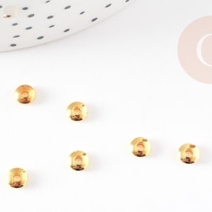 Gold-plated brass spacer washers, 5mm, x20 x50 x100 (G0044)