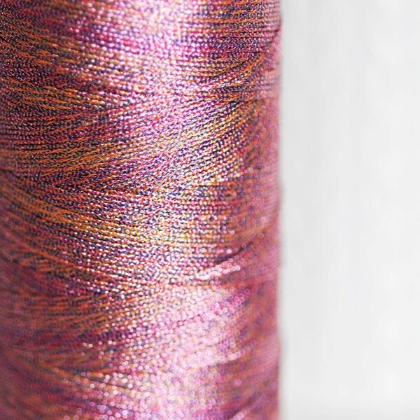 metallic pink thread, creative supplies, original thread, jewelry creation, Couture embroidery thread, gold thread, scrapbooking, 0.6mm, 5 or 10 meters, G0