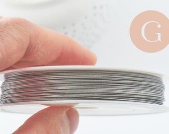 Stainless steel sheathed wire 0.5mm, x1 reel of 50 meters (G9770)