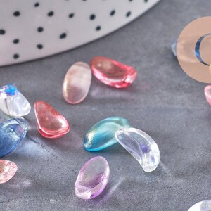 Multicolored teardrop crystal beads, Austrian crystal, teardrop beads, jewelry making beads, 6.5x12.5mm, x50 (G4186)