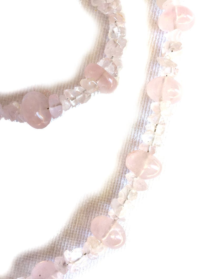 Rose Quartz Beaded Necklace