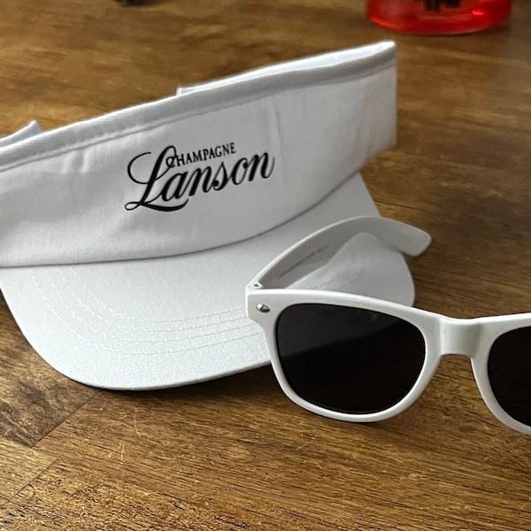 LANSON CHAMPAGNE Sun Visor and Sunglasses Brand New