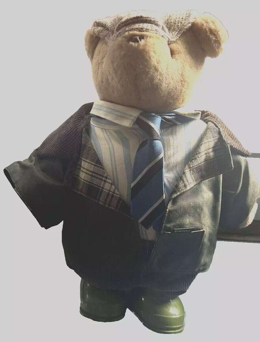 GabrielleDesigns社 Barbour テディベア Henry Gabrielle Designs Hooray Henry Paddington Soft Bear Vintage