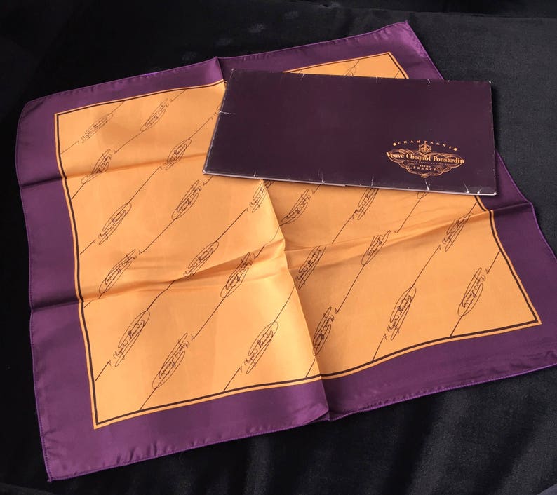 Veuve Clicquot Champagne Pocket Handkerchief Gents Tuxedo Pocket Square