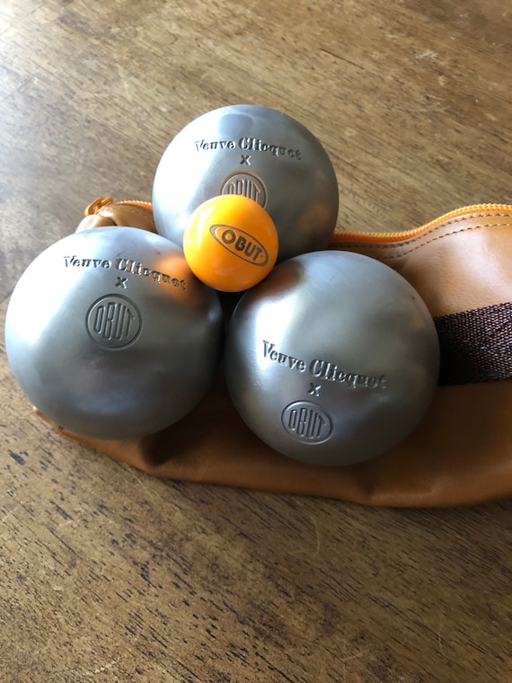 Sacoche cuir noire Obut pour boules de pétanque - Obut boutique officielle