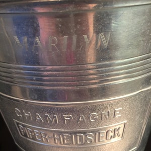 PIPER  HEIDSIECK Marilyn Monroe MAGNUM Champagne  Bucket Very Rare Size  Collectors