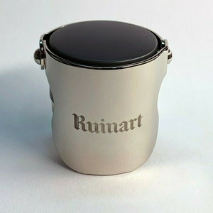 RUINART Champagne Stopper Fizz Saver Bouchon Recorker BRAND NEW Chrome/Plastic In Polybag
